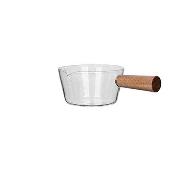 High Borosilicate Glass Cooking Pots In Glass To Cook Glass Pan With Wooden  Handle - Buy High Borosilicate Glass Cooking Pots In Glass To Cook Glass  Pan With Wooden Handle Product on